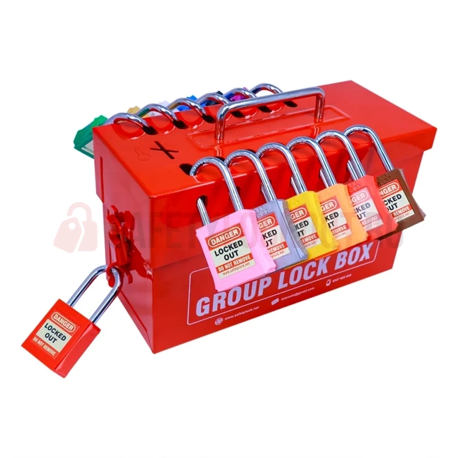 Cutie LOTO de Grup Medie - 13 Lacăte — Cutie convențională de blocare pentru grup | Safety Lockout