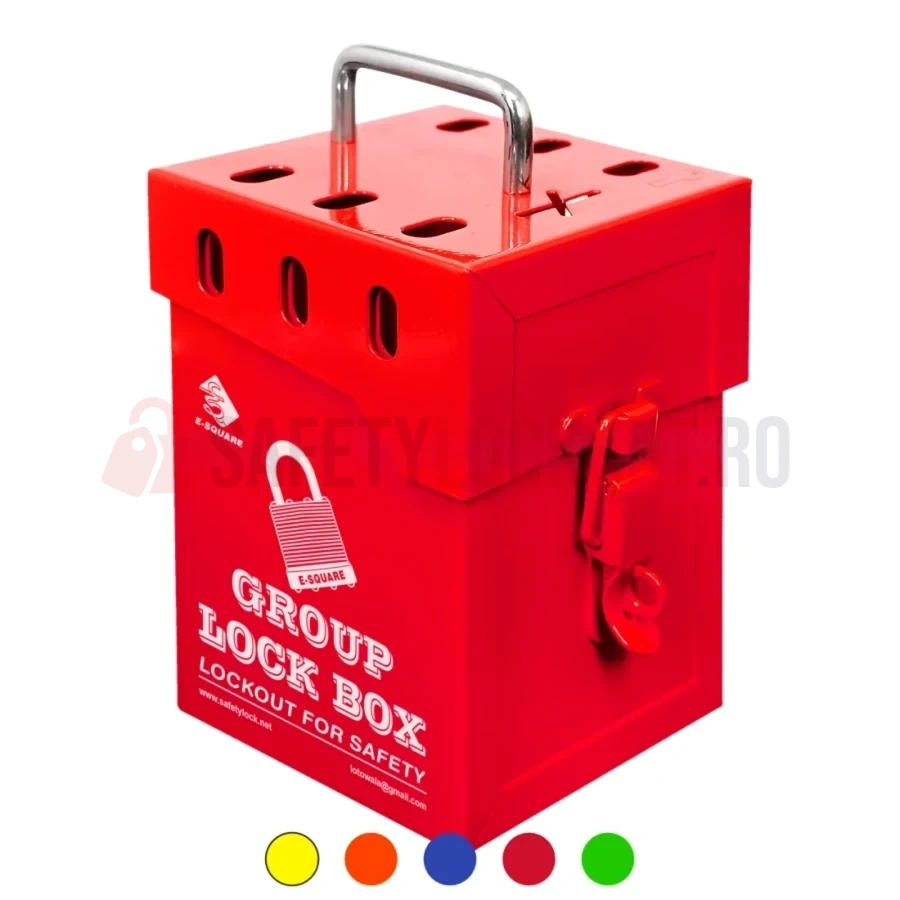 Cutie LOTO de Grup Mini - 7 Lacăte — Cutie convențională de blocare pentru grup | Safety Lockout