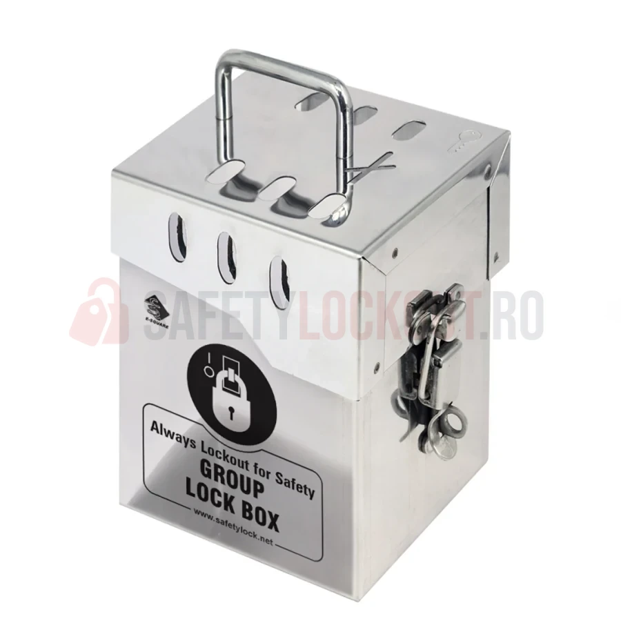 Cutie LOTO de Grup din Oțel Inoxidabil - Model Solid — Cutie de blocare pentru grup | Safety Lockout