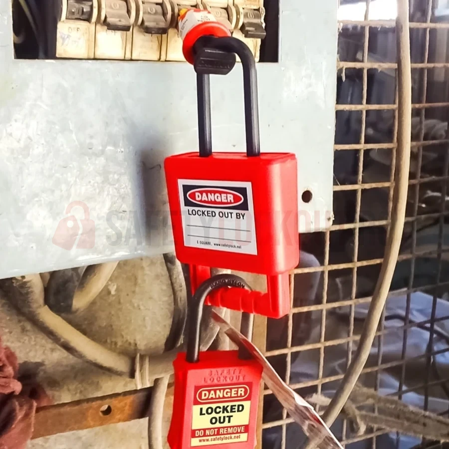 Hasp dielectric LOTO pentru grup, bridă 6 mm — Hasp dielectric | Safety Lockout