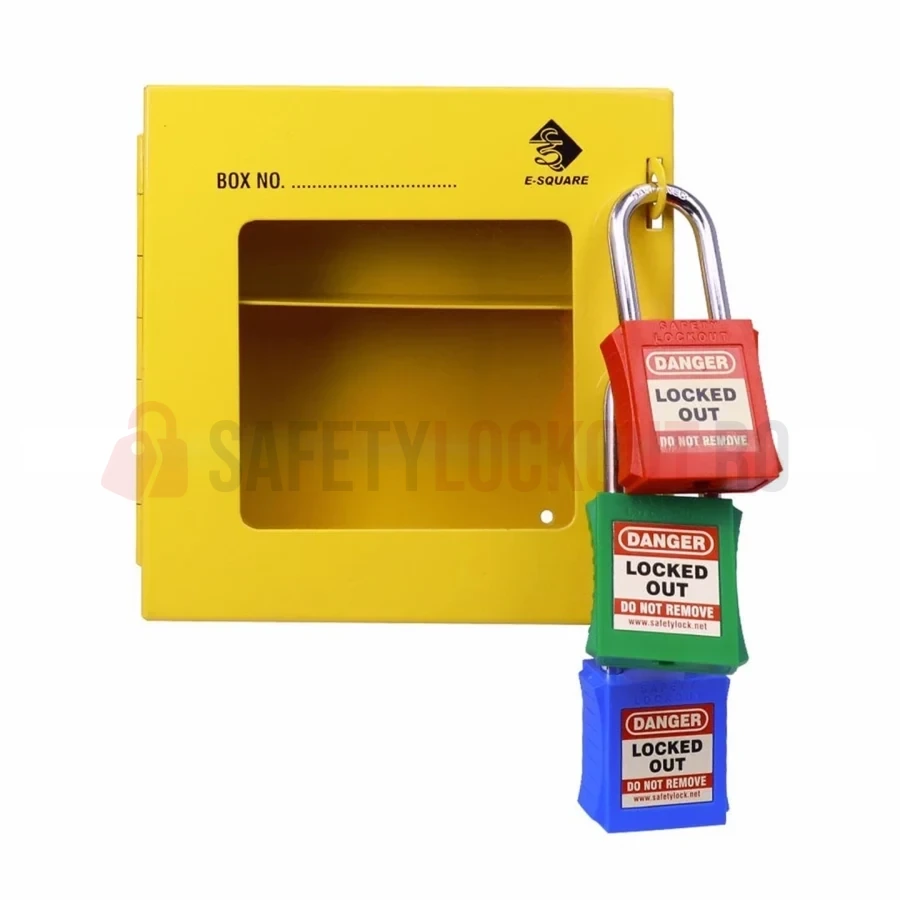 Cutie LOTO de Grup Mini - 3 Puncte de Blocare — Cutie de blocare pentru grup | Safety Lockout