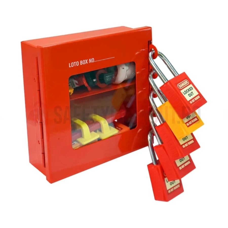 Cutie LOTO de Grup Mini - 5 Puncte de Blocare — Cutie de blocare pentru grup | Safety Lockout