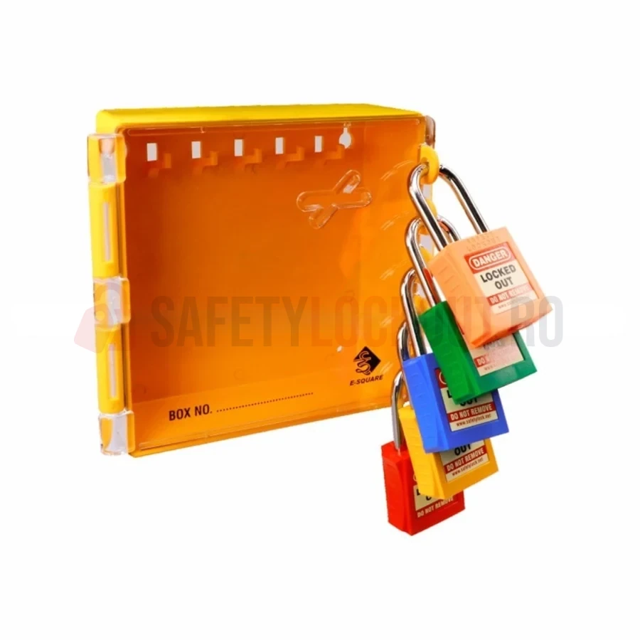 Cutie mică de blocare pentru grup, ABS, 5 lacăte — Cutie de blocare pentru grup | Safety Lockout