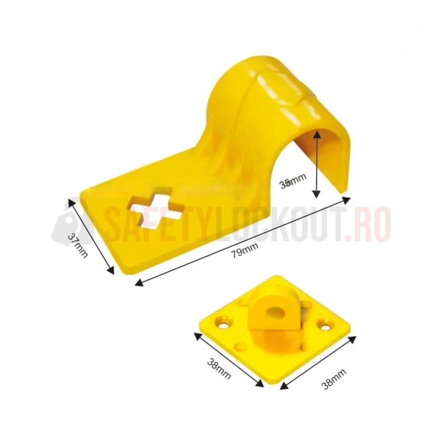 Dispozitiv autoadeziv de blocare LOTO Gripper pentru disjunctoare — Dispozitive de blocare pentru panouri electrice | Safety Lockout