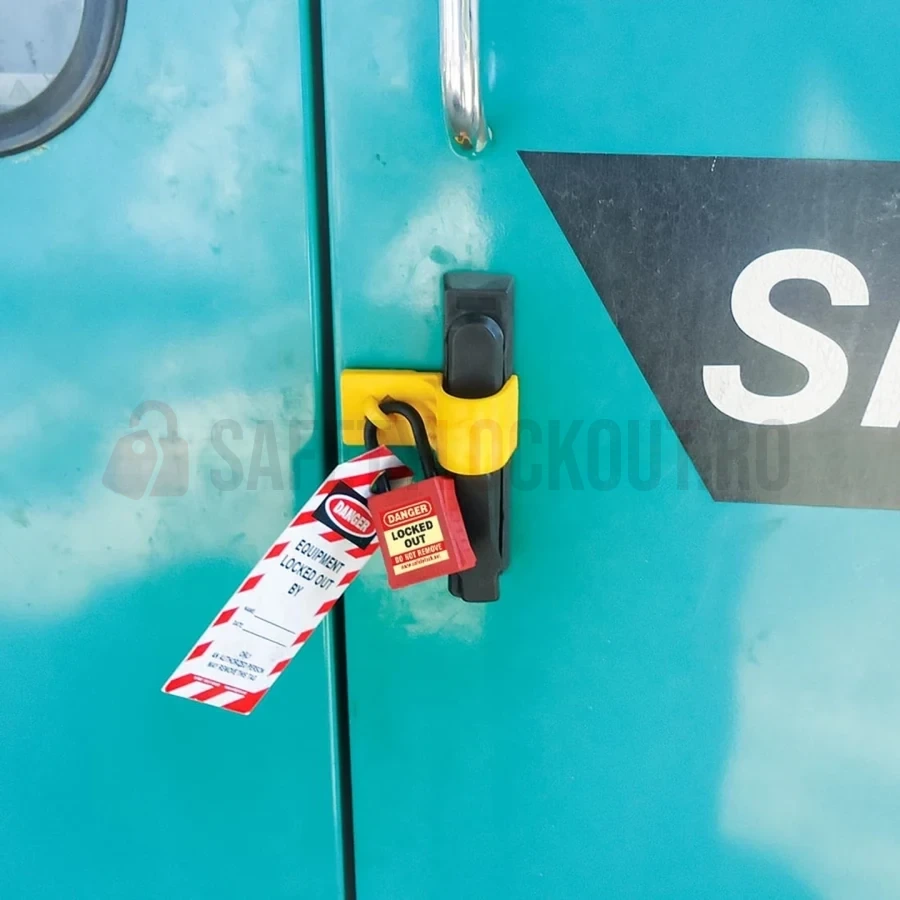 Dispozitiv autoadeziv de blocare LOTO Gripper pentru disjunctoare — Dispozitive de blocare pentru panouri electrice | Safety Lockout