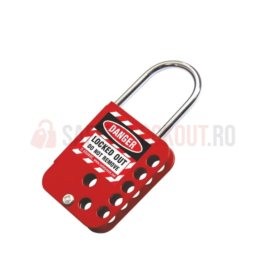 Hasp LOTO din oțel inoxidabil, heavy-duty, 7 orificii — Hasp LOTO | Safety Lockout