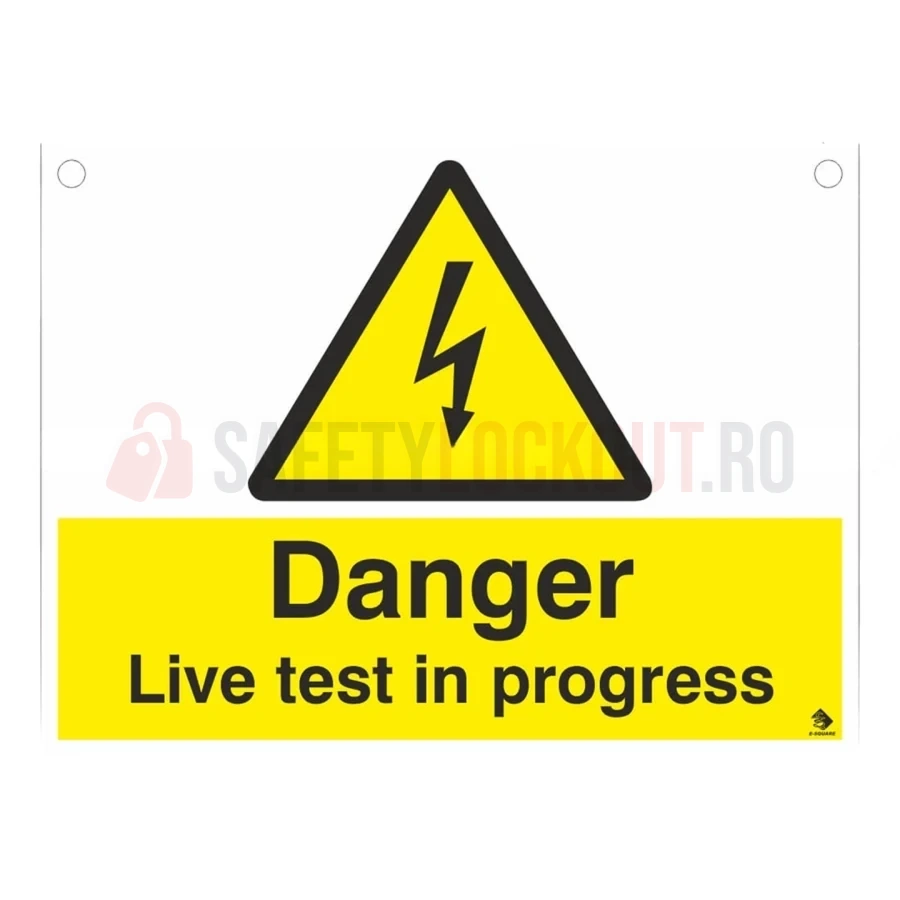 Indicator LOTO suspendat – Testare sub tensiune în desfășurare — Indicatoare LOTO suspendate | Safety Lockout