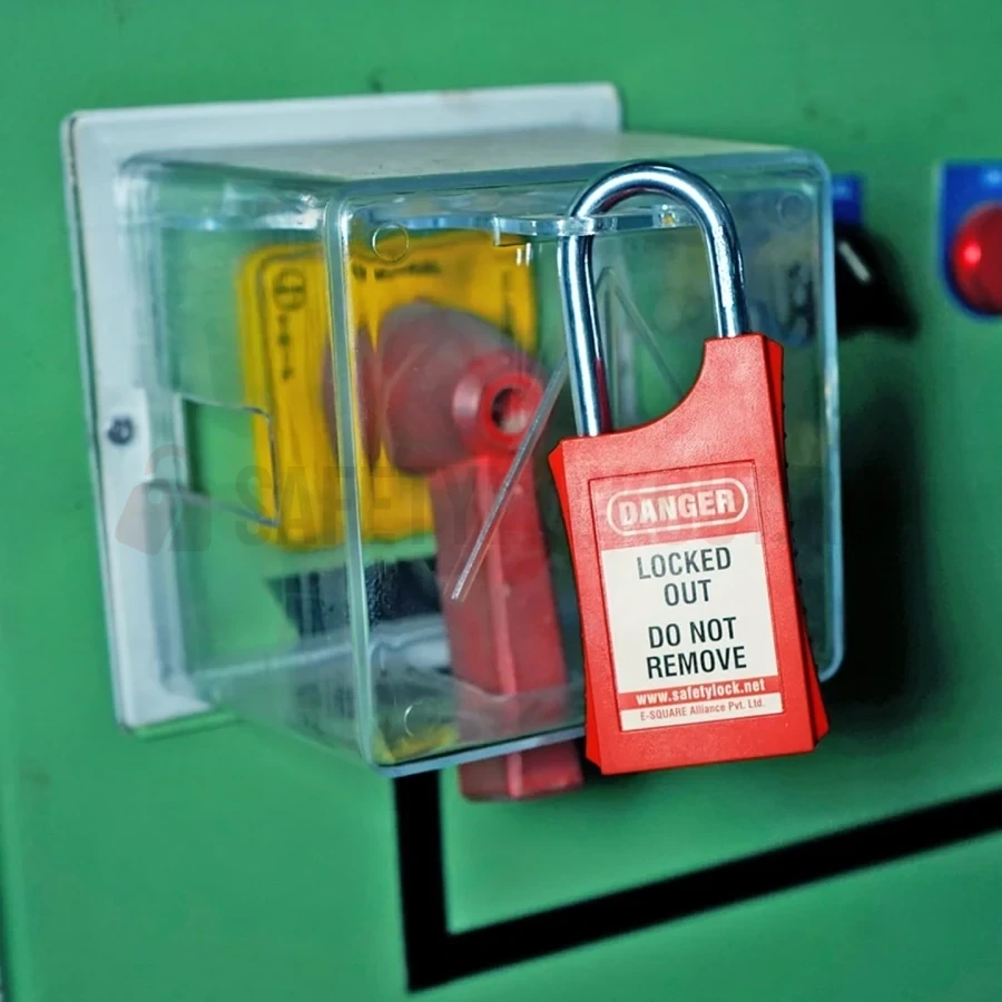 Lacăt LOTO de siguranță cu bridă din oțel 46 mm — Lacăte LOTO de siguranță Handy | Safety Lockout