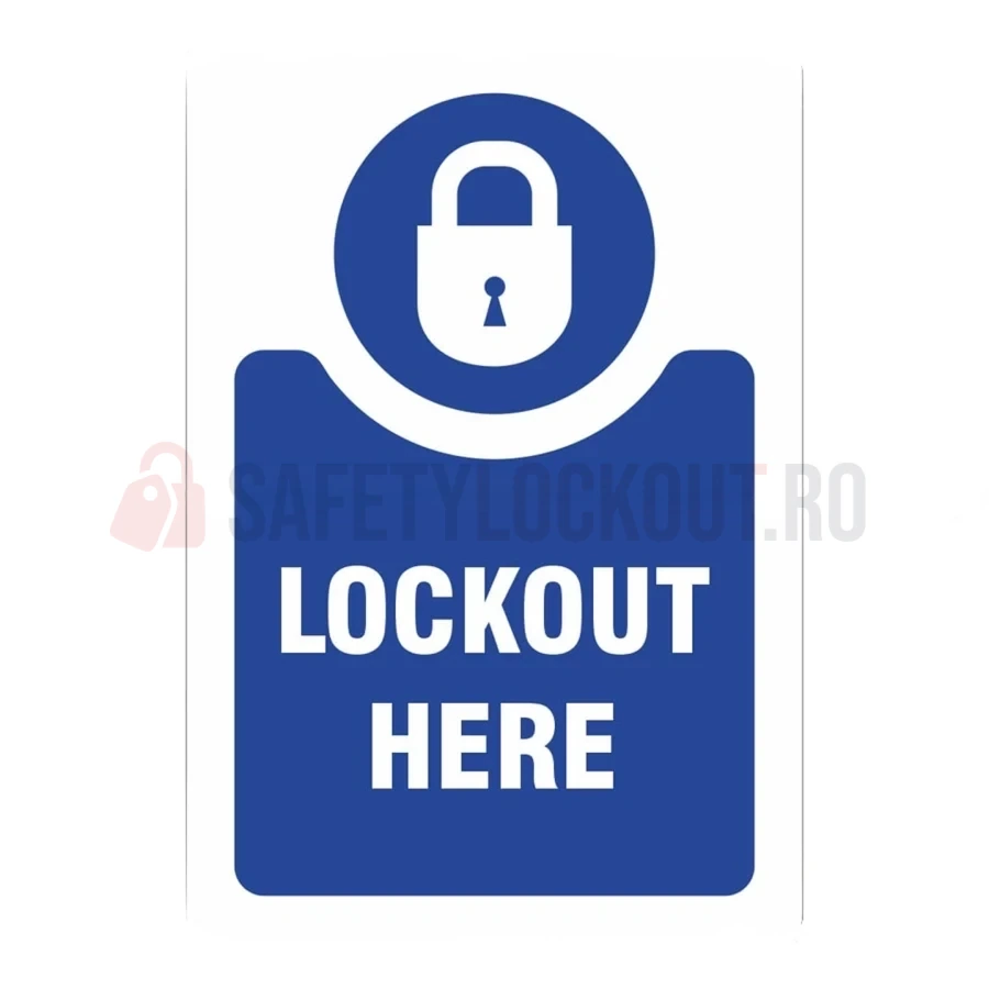 Etichete de marcare LOTO „Lockout Here” — Etichete de marcare LOTO | Safety Lockout