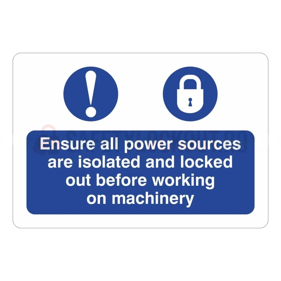 Etichete de marcare LOTO — Toate sursele de energie trebuie blocate — Etichete de marcare LOTO | Safety Lockout
