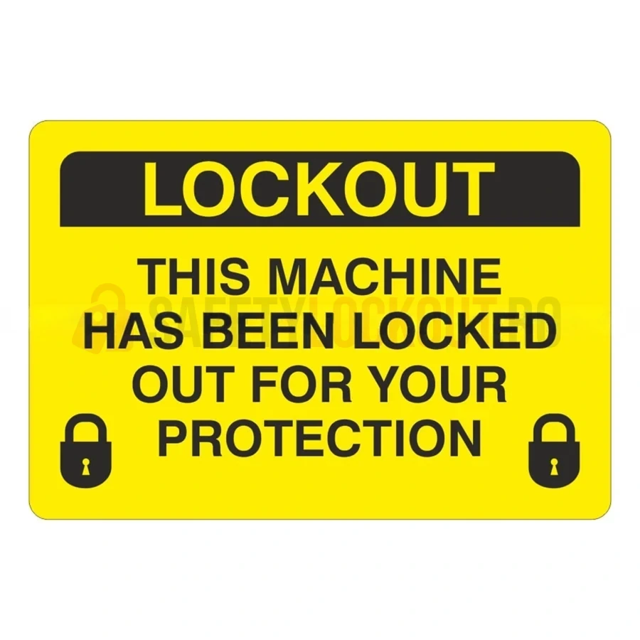 Etichete de marcare LOTO – Această mașină a fost blocată pentru protecție — Etichete de marcare LOTO | Safety Lockout