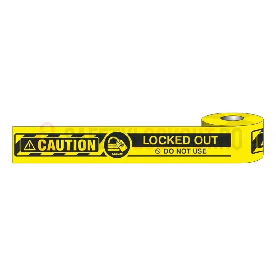 Bandă de delimitare LOTO galbenă, 3 inchi x 200 m — Accesorii LOTO | Safety Lockout