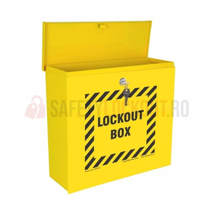 Cutie LOTO cu Deschidere Superioară, 305 x 330 x 127 mm — Stații LOTO personalizate | Safety Lockout