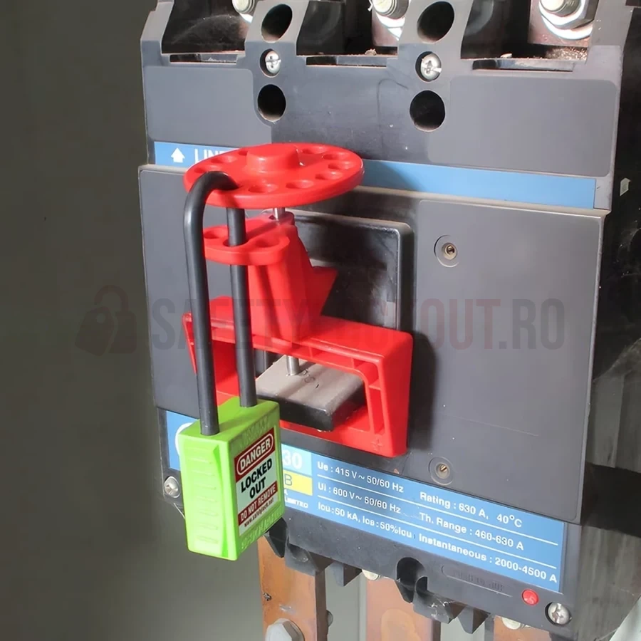 Dispozitiv de Blocare Disjunctor Mare cu Mâner Rotund — Dispozitiv de blocare pentru disjunctor | Safety Lockout