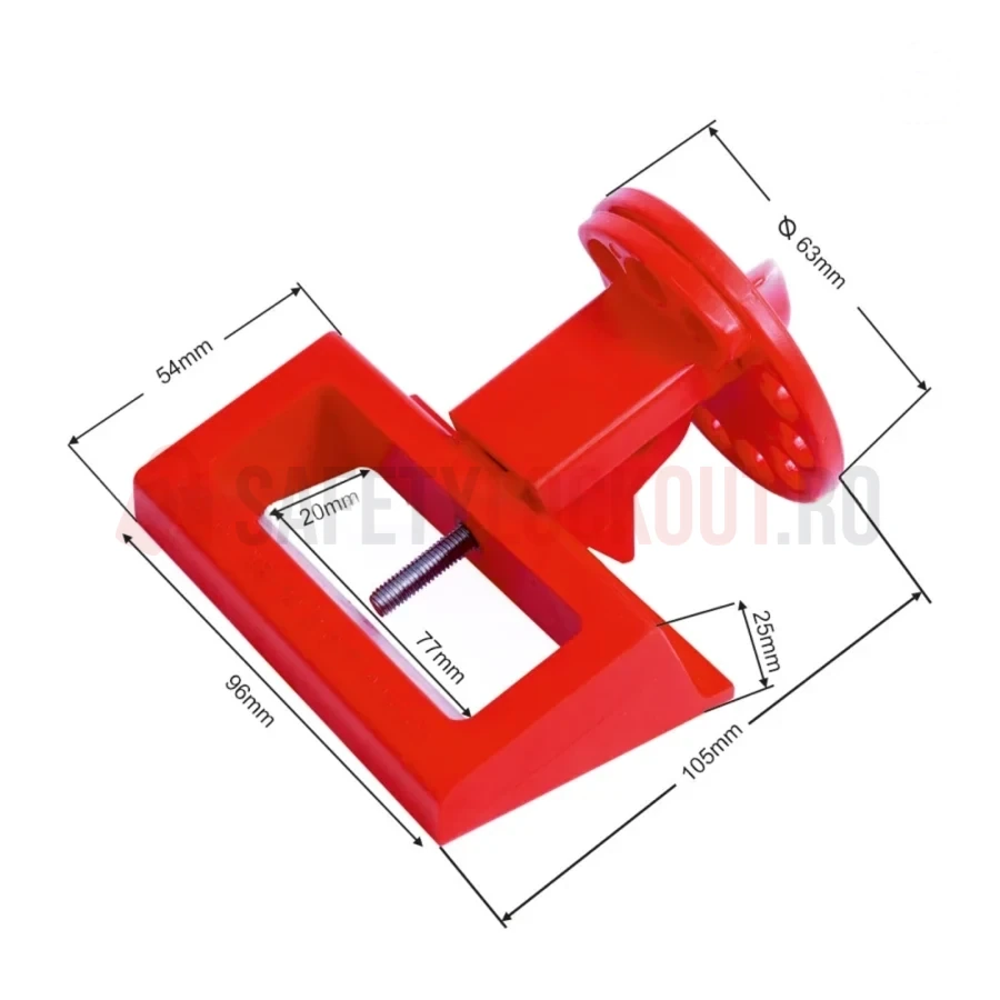 Dispozitiv de Blocare Disjunctor Mare cu Mâner Rotund — Dispozitiv de blocare pentru disjunctor | Safety Lockout