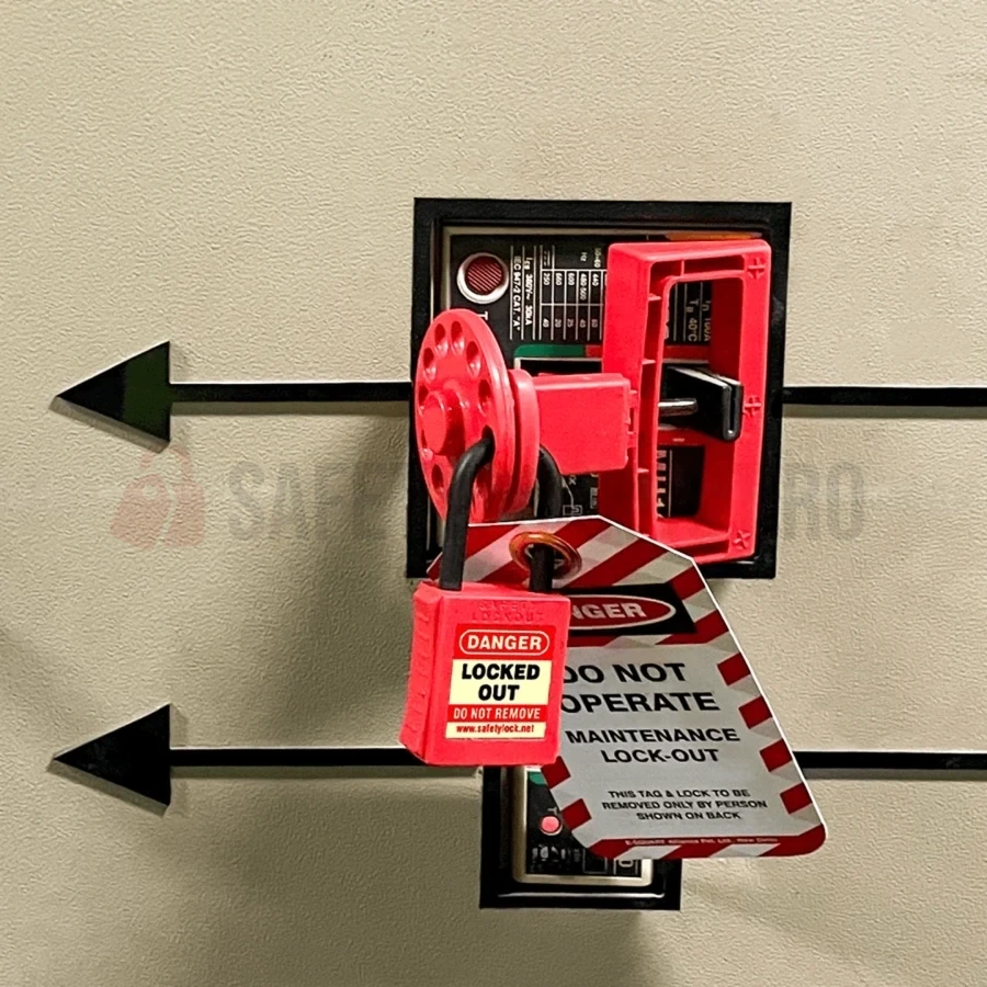 Dispozitiv de Blocare Disjunctor Mare cu Mâner Rotund — Dispozitiv de blocare pentru disjunctor | Safety Lockout