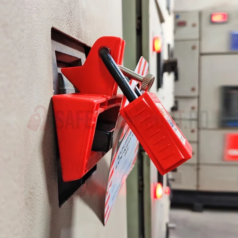 Dispozitiv de Blocare Disjunctor Mare cu Șurub Twister — Dispozitiv de blocare pentru disjunctor | Safety Lockout