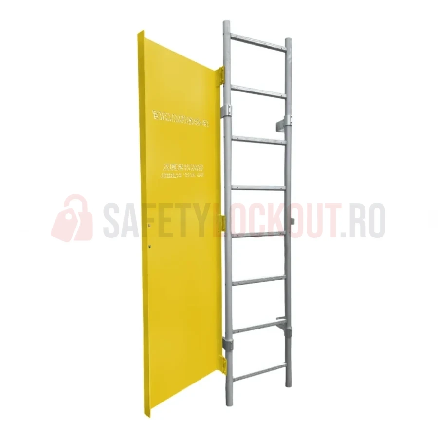 Dispozitiv de blocare din oțel pentru scară, articulat, 64″ x 16″ — Dispozitive de blocare pentru scări | Safety Lockout