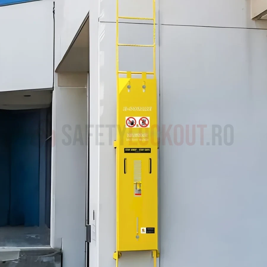 Dispozitiv de blocare din oțel pentru scară, Standard Half Cover, 1575 x 432 mm — Dispozitive de blocare pentru scări | Safety Lockout