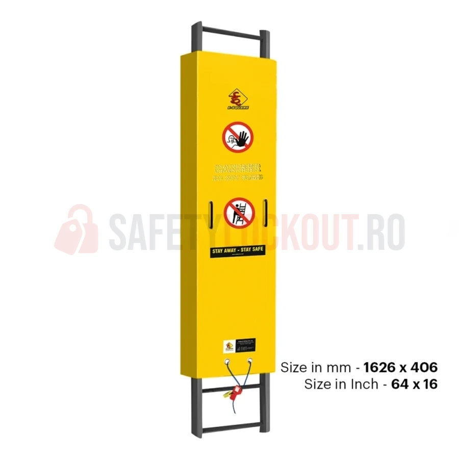 Dispozitiv de blocare din oțel pentru scară, montaj superior, 64″ x 16″ — Dispozitive de blocare pentru scări | Safety Lockout