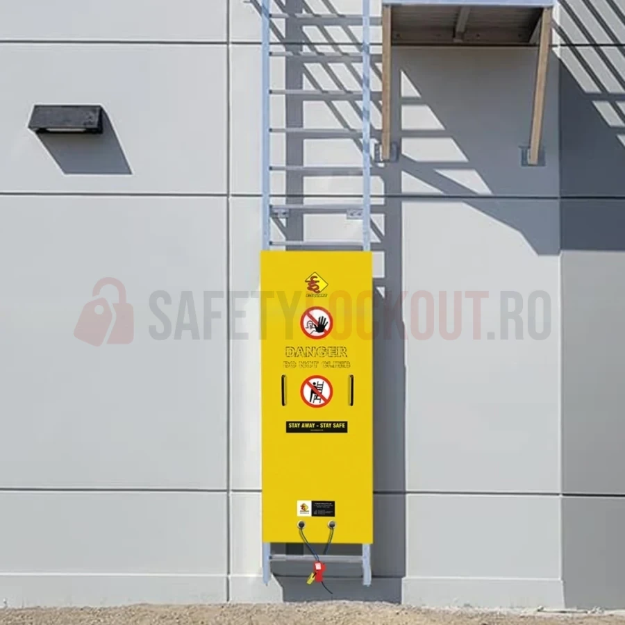 Dispozitiv de blocare din oțel pentru scară, montaj superior, 64″ x 16″ — Dispozitive de blocare pentru scări | Safety Lockout