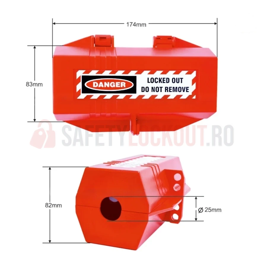 Dispozitiv de blocare pentru ștecher mare, ABS — Dispozitiv de blocare pentru ștecher de cablu | Safety Lockout
