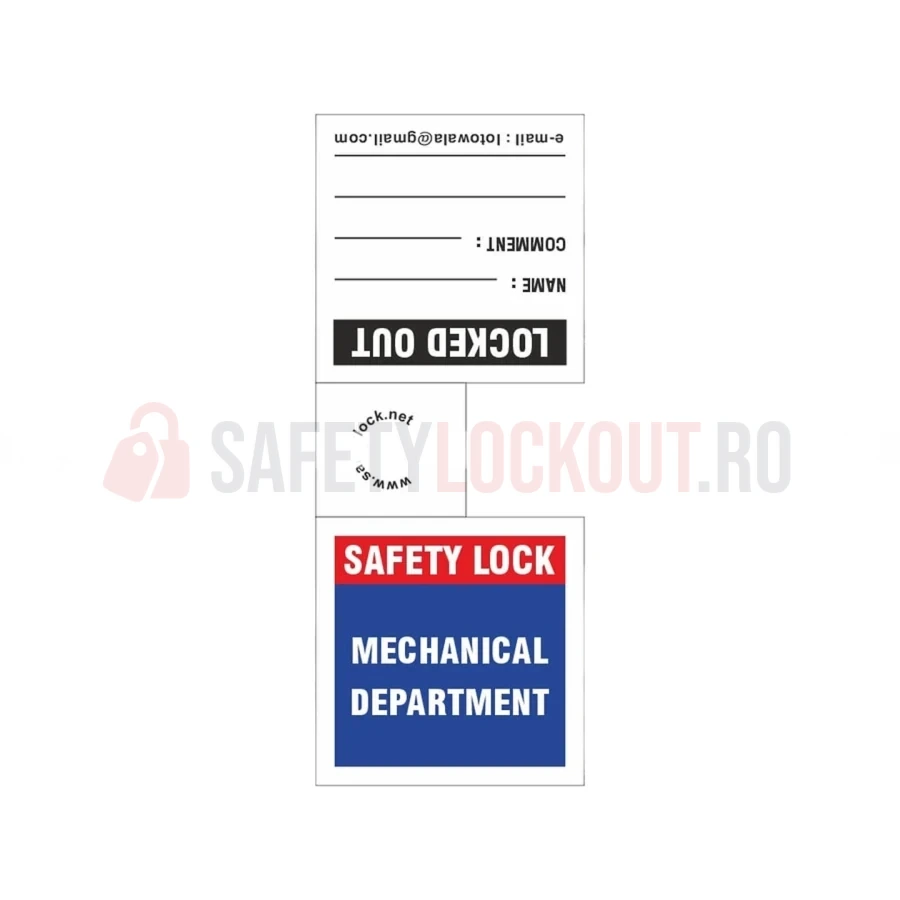 Etichete pentru lacăte LOTO – Departament Mecanic — Etichete de blocare LOTO | Safety Lockout