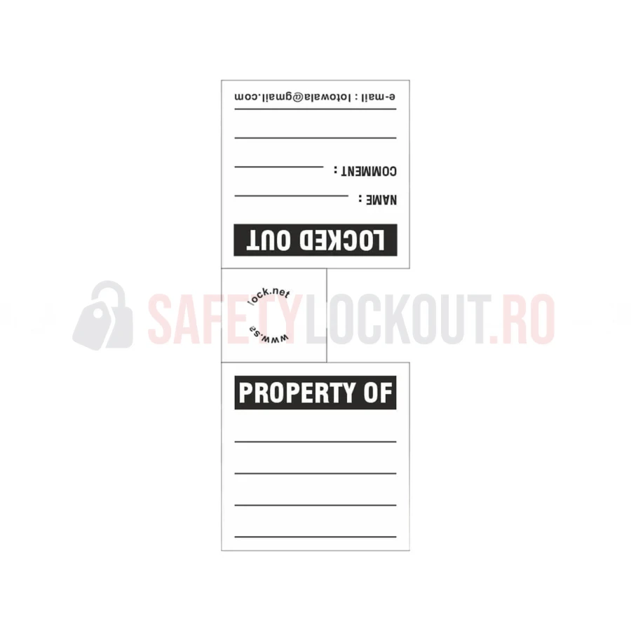 Etichete pentru lacăte LOTO, PVC 0,7 mm — Etichete de blocare LOTO | Safety Lockout
