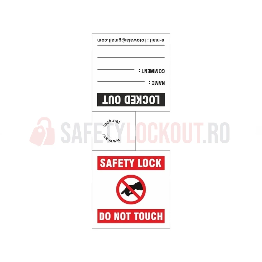 Etichetă de blocare pentru lacăt LOTO, PVC 0,7 mm — Etichete de blocare LOTO | Safety Lockout