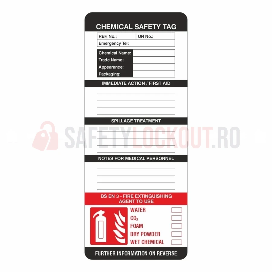 Etichete de siguranță chimică pentru suportul mare de etichete — Suport mare pentru etichete de proprietate și etichete | Safety Lockout