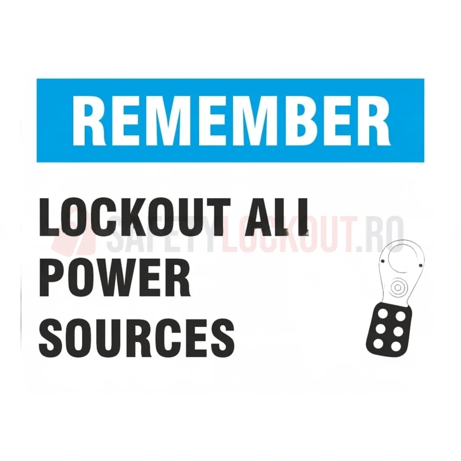 Indicator de siguranță LOTO — Blocarea tuturor surselor de energie — Indicatoare de siguranță LOTO | Safety Lockout