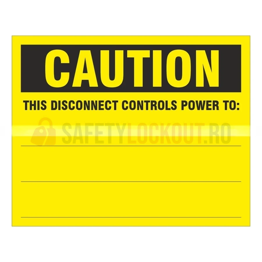 Indicator de siguranță LOTO — Deconectare alimentare comenzi — Indicatoare de siguranță LOTO | Safety Lockout