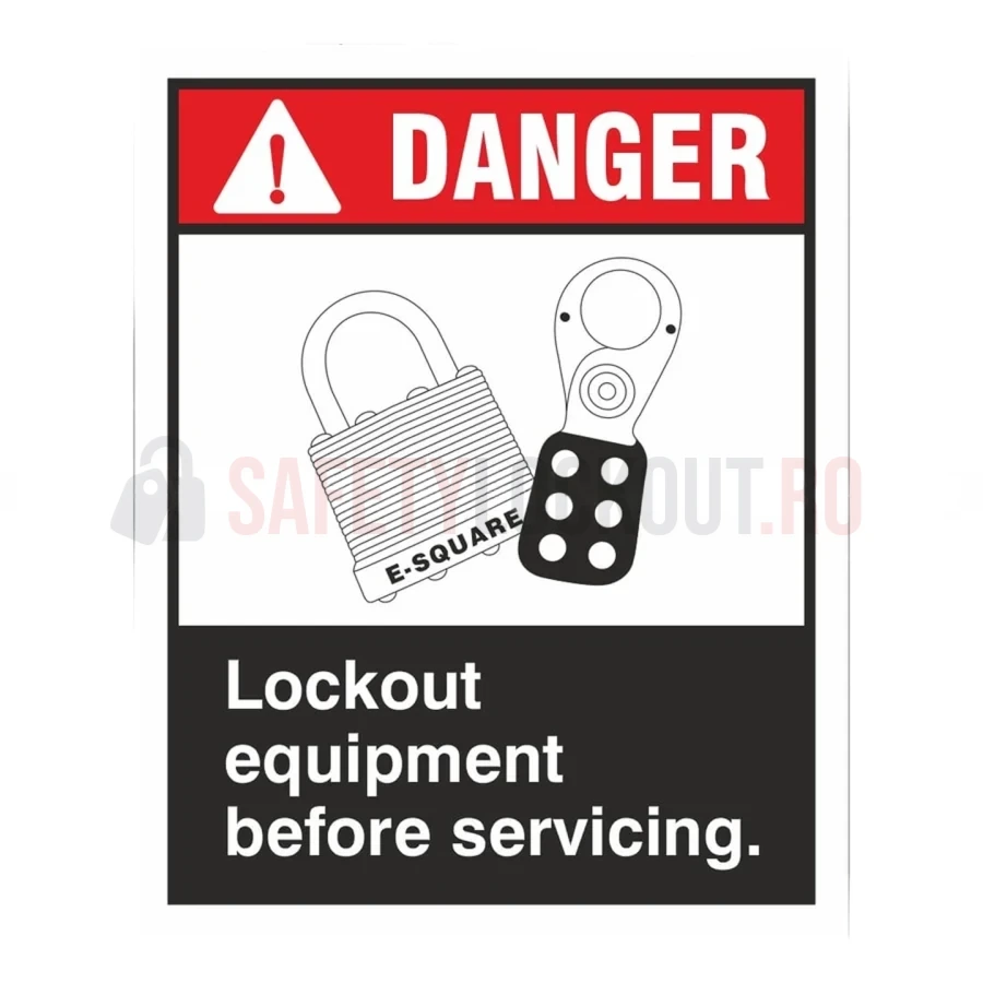 Indicator de siguranță LOTO — Lockout Equipment before Servicing — Indicatoare de siguranță LOTO | Safety Lockout