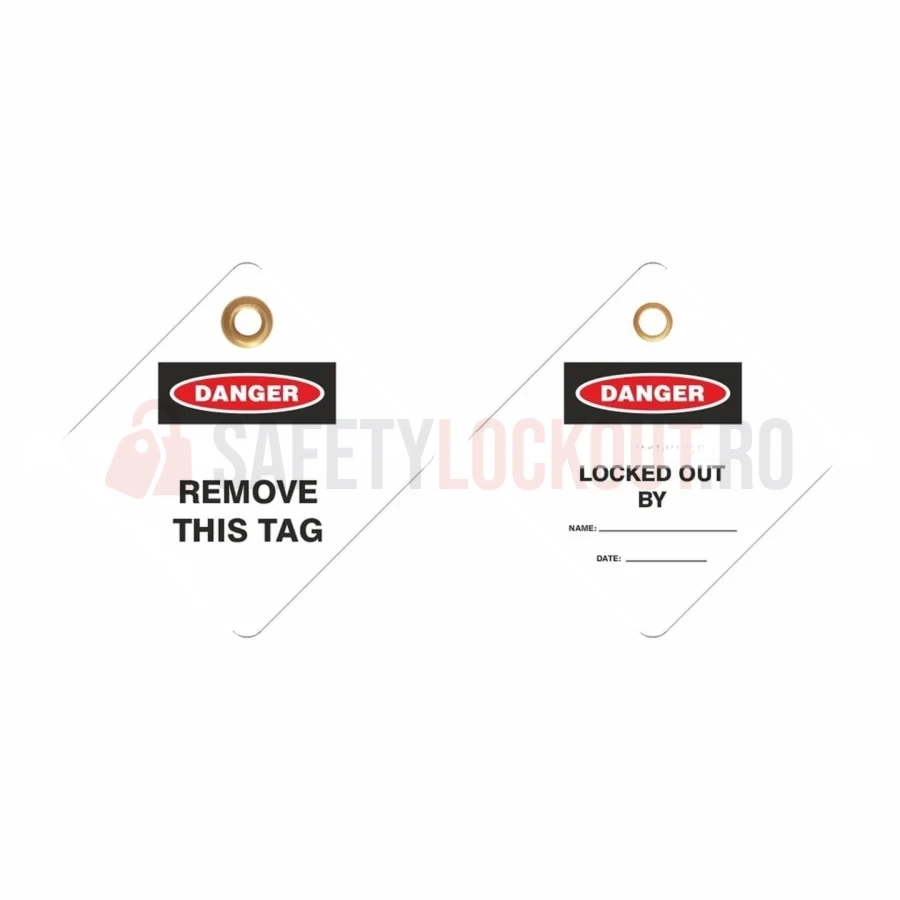 Set 50 etichete pătrate de blocare LOTO, 76 x 76 mm — Etichete de blocare LOTO | Safety Lockout