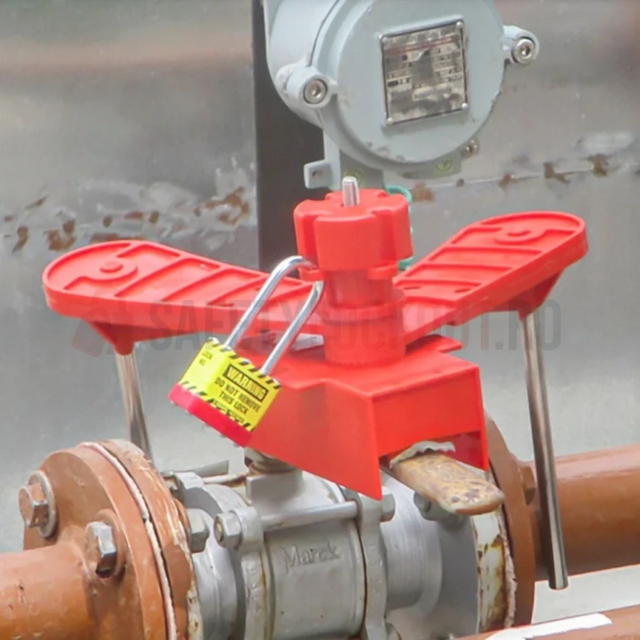 Dispozitiv reglabil de blocare pentru valvă cu bilă, model mare — Dispozitive de blocare pentru valvă cu bilă | Safety Lockout