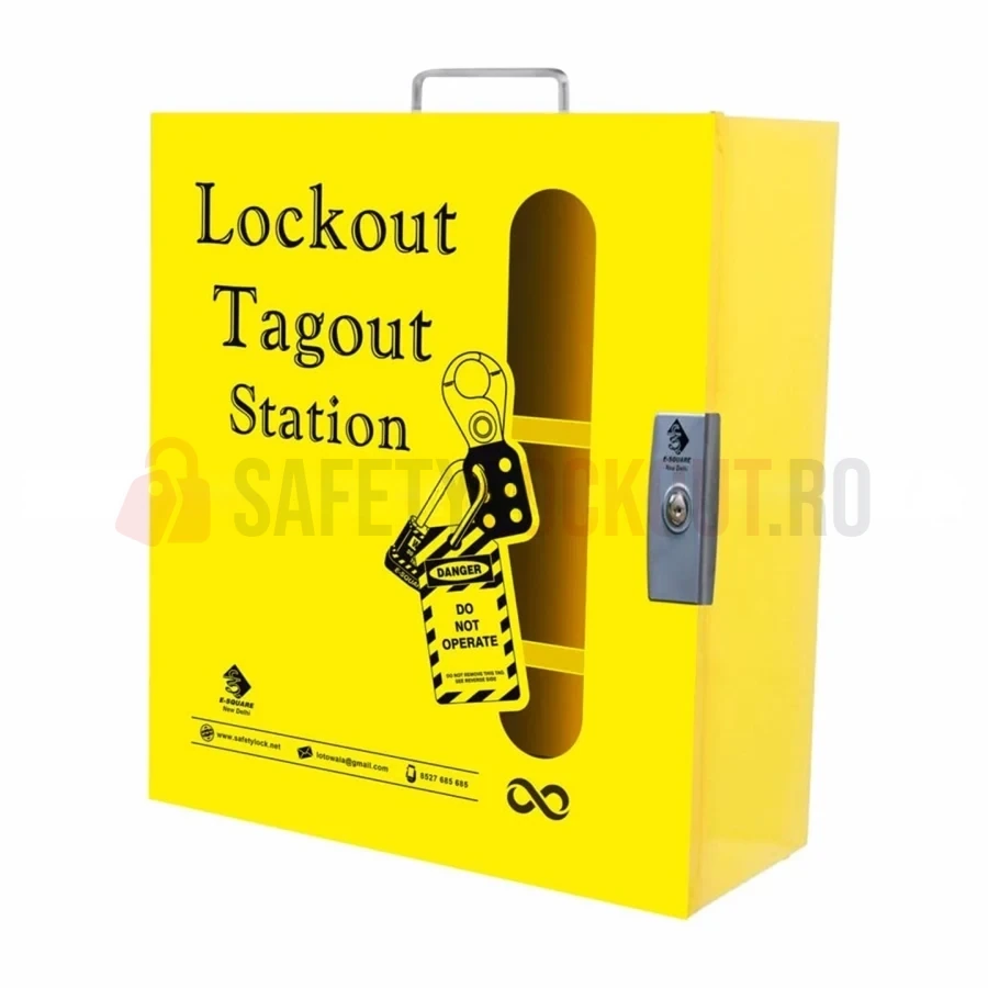 Stație Lockout Tagout metalică, 610 x 559 x 254 mm — Stații LOTO | Safety Lockout