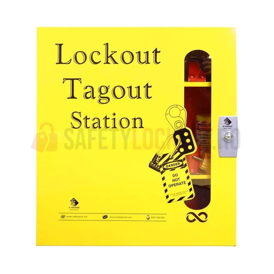 Stație Lockout Tagout metalică, 610 x 559 x 254 mm — Stații LOTO | Safety Lockout
