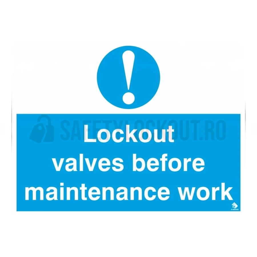 Indicator LOTO de perete — Blocare valve înainte de mentenanță — Indicatoare și etichete de siguranță LOTO | Safety Lockout