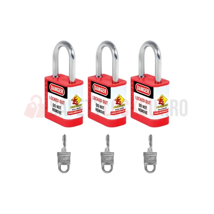 Lacăt Mini PLSP cu bridă din oțel de 46 mm, KD — Lacăte de siguranță LOTO | Safety Lockout