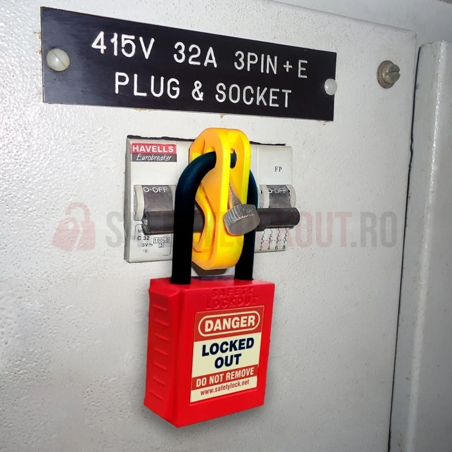 Dispozitiv Universal Blocare Disjunctor Miniatură cu Șurub Twister — Dispozitiv de blocare pentru disjunctor | Safety Lockout
