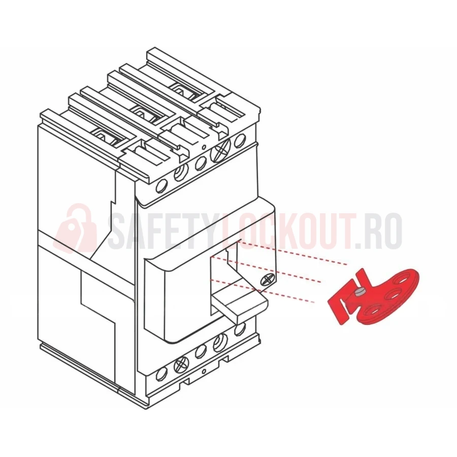 Dispozitiv de Blocare Disjunctor Molded Case pentru ABB/Fuji — Dispozitiv de blocare pentru disjunctor | Safety Lockout