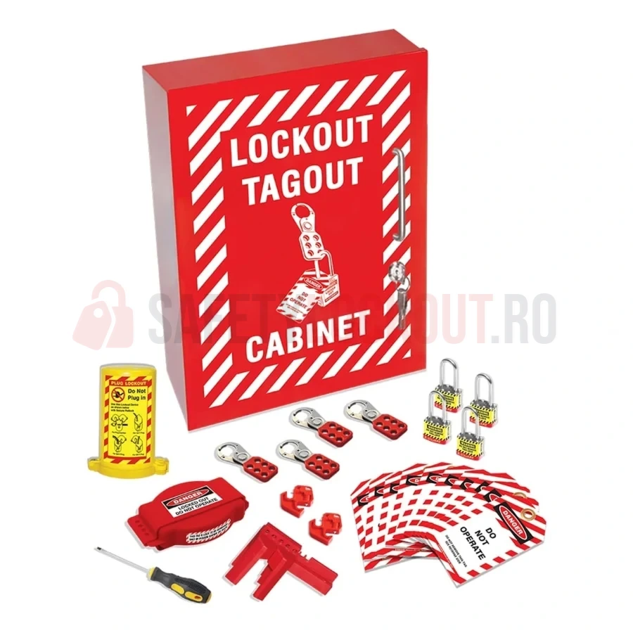 Kit Mini de Blocare Mixtă cu Dulap de Depozitare — Kituri LOTO | Safety Lockout
