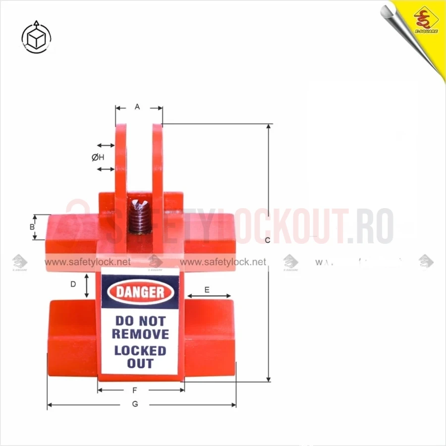 Dispozitiv de Blocare pentru Disjunctor Multipol — Dispozitiv de blocare pentru disjunctor | Safety Lockout