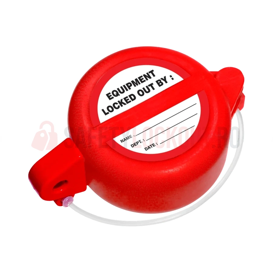 Dispozitiv de blocare pentru buton de urgență tip ciupercă, roșu — Dispozitive de blocare pentru panouri electrice | Safety Lockout