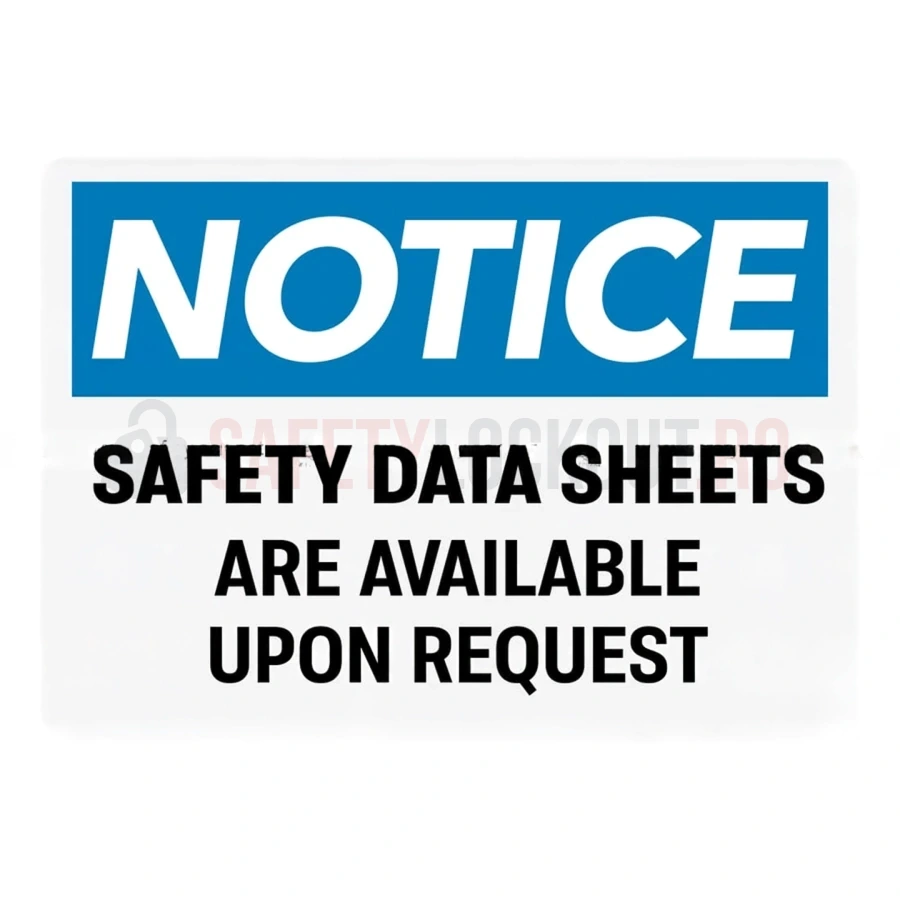 Indicator de perete SDS / MSDS — Safety Data Sheets Available — Cabinete pentru comunicarea pericolelor și fișe tehnice de securitate (MSDS) | Safety Lockout