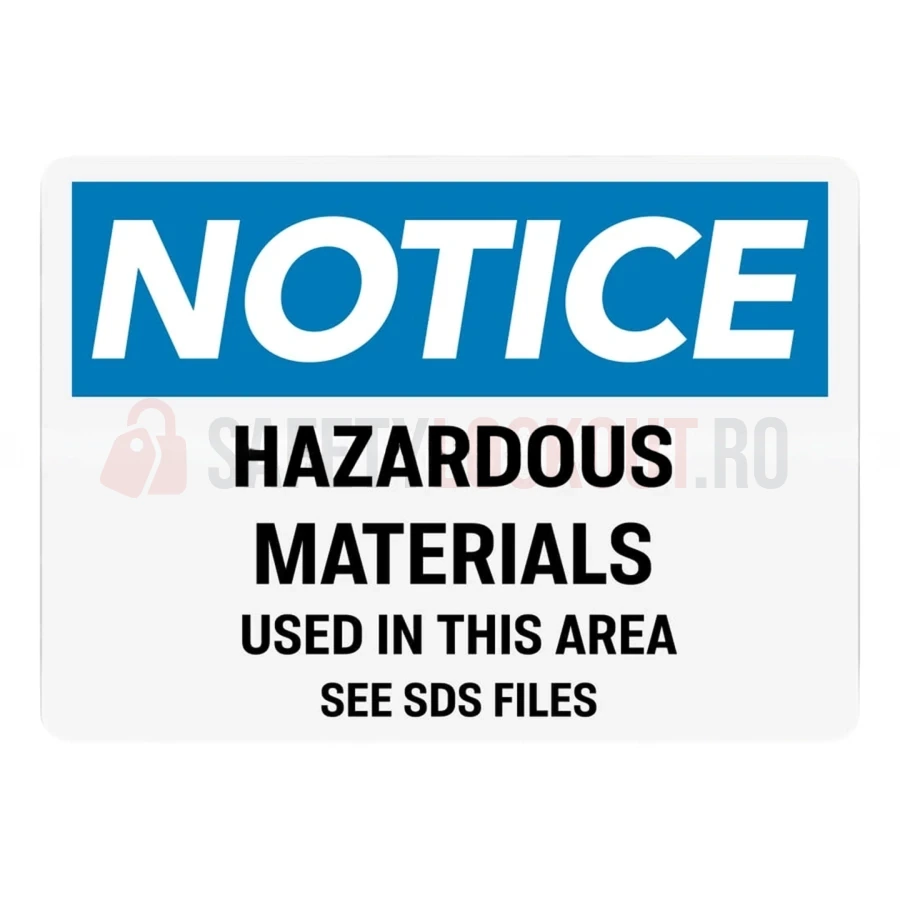 Indicator de perete SDS OSHA – Materiale periculoase în zonă — Cabinete pentru comunicarea pericolelor și fișe tehnice de securitate (MSDS) | Safety Lockout