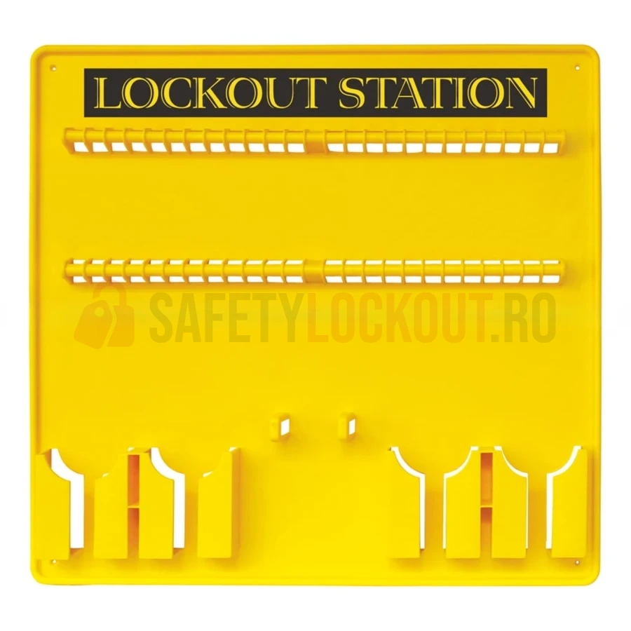 Stație LOTO deschisă dintr-o singură piesă pentru 48 de lacăte — Stații LOTO deschise dintr-o singură piesă | Safety Lockout
