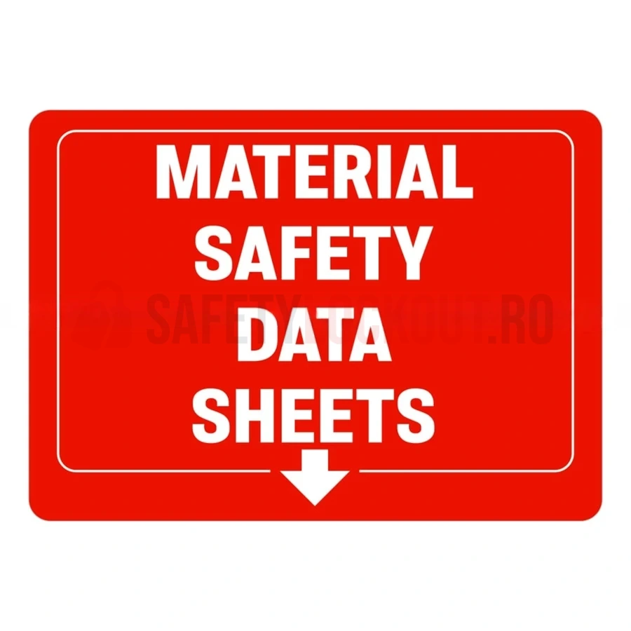 Indicator de perete MSDS / SDS, roșu — Cabinete pentru comunicarea pericolelor și fișe tehnice de securitate (MSDS) | Safety Lockout