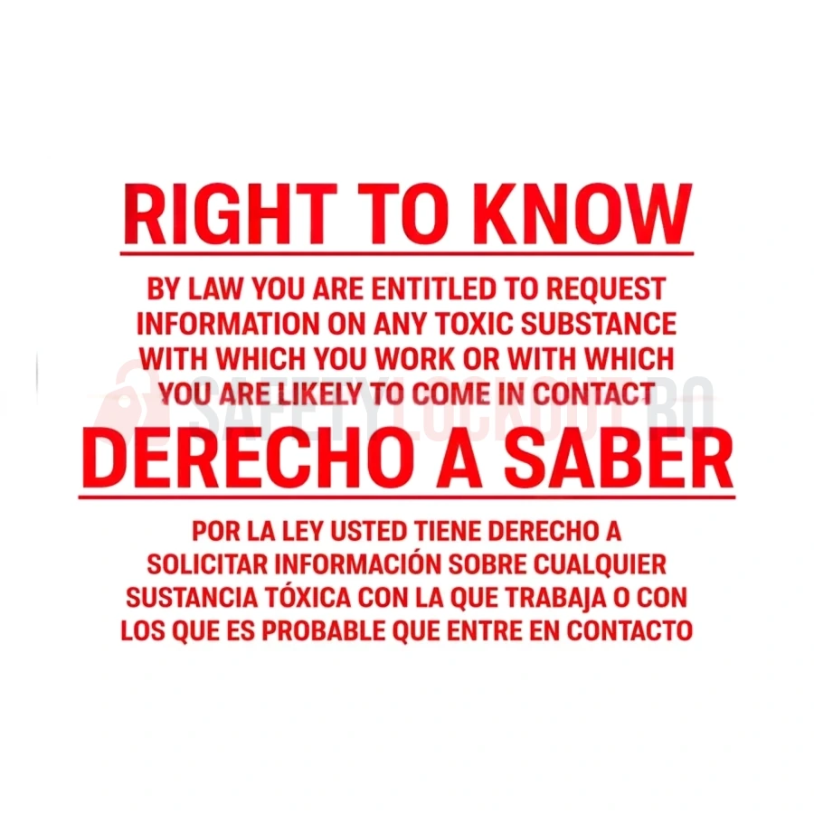 Indicator de perete MSDS/SDS — Right to Know — Cabinete pentru comunicarea pericolelor și fișe tehnice de securitate (MSDS) | Safety Lockout