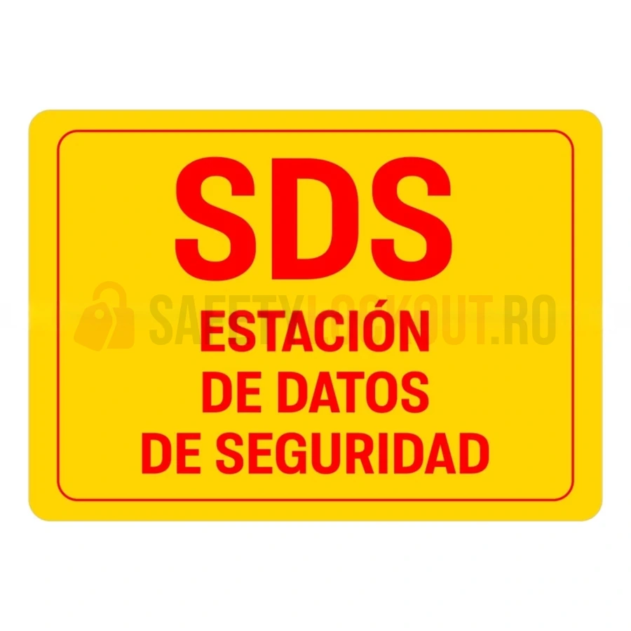Indicator de perete pentru fișe tehnice de securitate MSDS/SDS, galben — Cabinete pentru comunicarea pericolelor și fișe tehnice de securitate (MSDS) | Safety Lockout